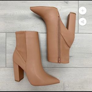 Rose 4 inch faux leather booties